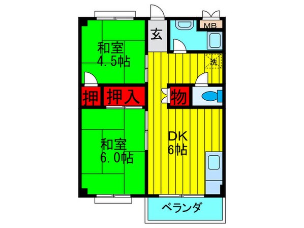 マンション翆香の物件間取画像